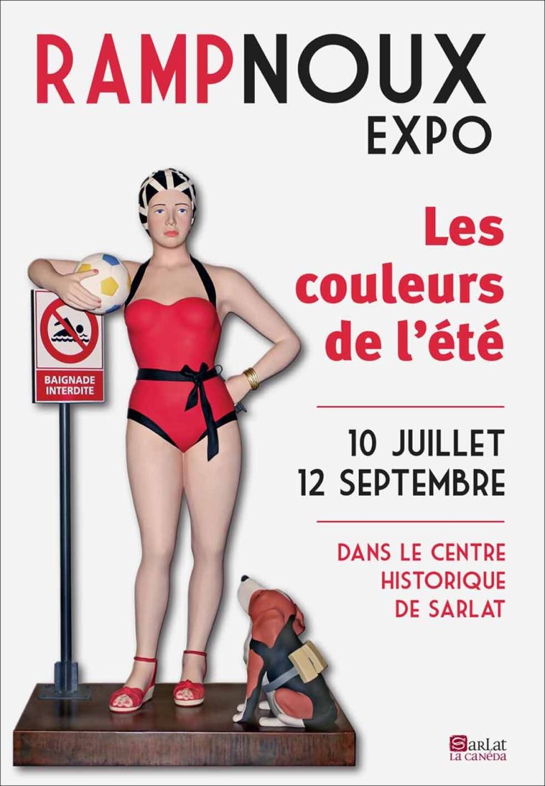 Affiche exposition à la Réole Un été à la Réole